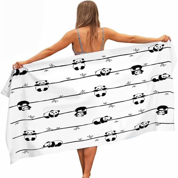 Serviette De Plage Extra Large En Microfibre Dauphin Animal Marin 90 X 180 Cm - Séchage Rapide - Résistante Au Sable - Pour Adultes, Enfants, Hommes, Femmes - Pour Vacances, Piscine, Sport