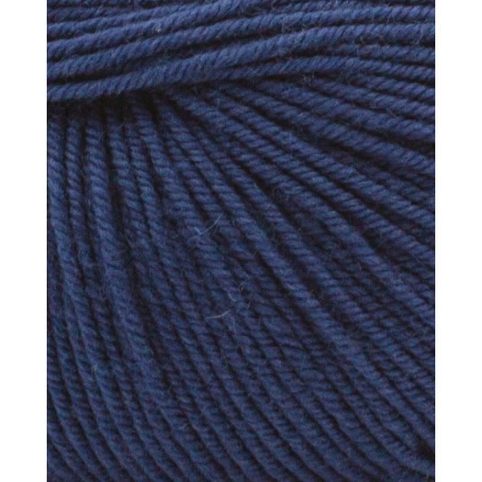 Pelotes laine bleu Hanna 50% Mérinos