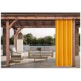 Rideaux D'extérieur Imperméable | 4 x 155x200cm Orange - Rideau Exterieur pour Terrasse - Rideau Pare-Soleil pour Balcon-2