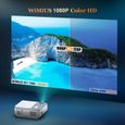 5G WiFi Videoprojecteur Full HD Bluetooth-WiMiUS W1,9000 Lumen Projecteur 1080p Natif, Soutiens 4k,Correction Trapézoïdale 5D & Zoom-2