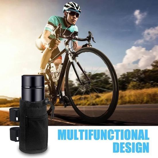 Porte-bouteille Vélo Noir - Avec 2 Vis Et Clé Allen, Pour VTT Et Route - Compatible Bouteilles 500-1000 Ml - 5