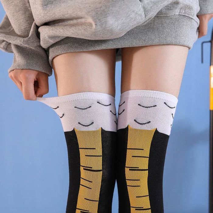 Chaussettes Drôles Avec Pattes D'animaux 3D - Cadeau Rigolo Pour Noël, Halloween, Taille Unique (pied De Poule, Chat, Etc.)