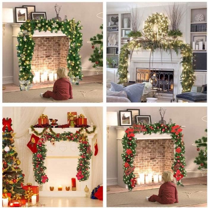 Jopassy 30M 300 LED Solaire Guirlande Lumineuse Noël IP44 8 Modes Décoration De Fête Extérieur