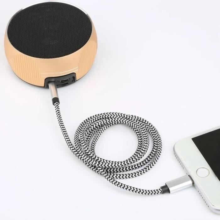 Câble Audio Auxiliaire Voiture pour iPhone,Auxiliaire Voiture Jack 3,5mm Stéréo Mâle Compatible