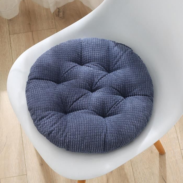 AWAV Galette De Chaise Ronde, Coussin Rond pour 30-60cm DiamèTre Chaise, Galette De Chaise Dehoussable Lavable, Coussins De Chaises D'Interieur Mousse à MéMoire De Forme (Gris Clair,60x60x6cm 6PCS