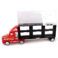 Hicollie® Set 1Pcs Camion Transport + 12Pcs Petit Voiture Véhicule Moule Modèle Jouet Enfants Garçons Cadeau-3