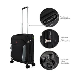 Fantana Uniworth Valise de voyage légère à 4 roues