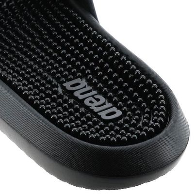 Arena Marco Grip - Claquettes Piscine & Plage Homme, Semelle Massante Antidérapante, Ultra Confort, Noir Taille 45
