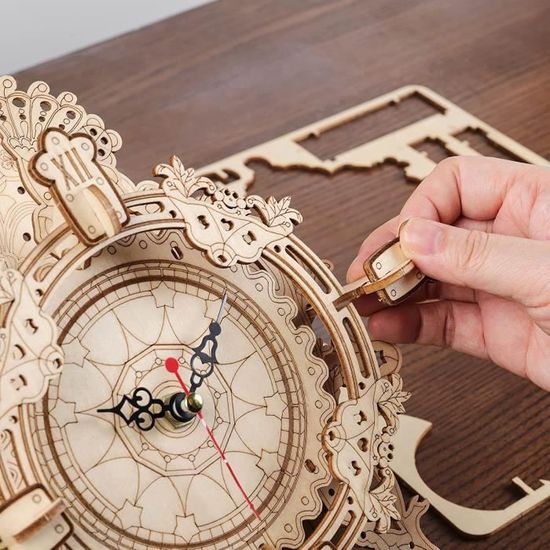 Puzzle Bois 3D Horloge Modèle,Maquette en Bois a Construire Adulte Horloge  de Bureau,Kits de Modèles de Bricolage Construction Jouet - Cdiscount Jeux  - Jouets