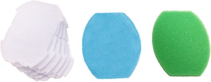 Kit Filtres Aquagarden Inpond 2000 – 6 Cartouches Laine Polymère + 1 Mousse – Filtration Bassin 2000 L