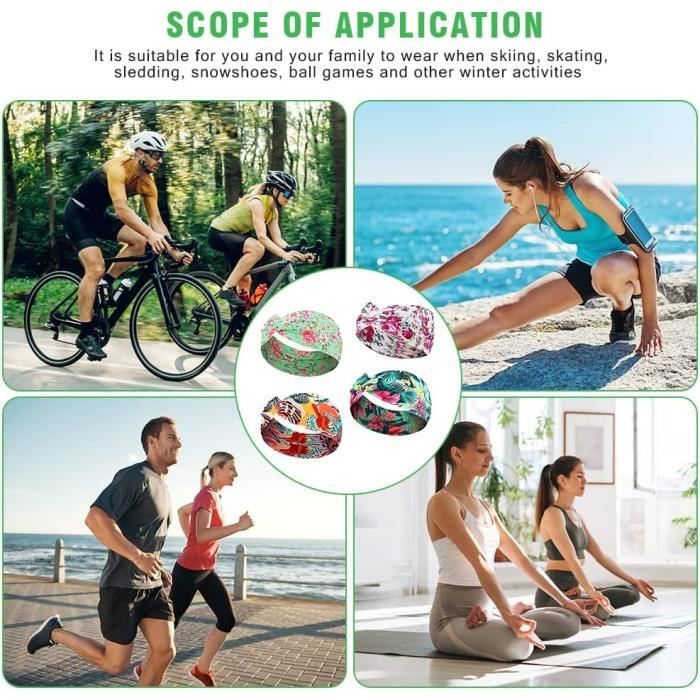 Lot De 3 Bandeaux De Sport Unisexe - Noir, Blanc, Gris - Antidérapant - Coton - Taille Unique - Neuf