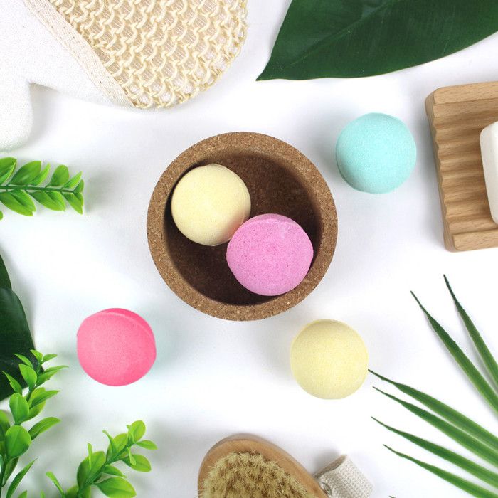 Set Mit 5 Badebomben – Je 40 G, Mit Exotischem Monoi-Duft, Für Entspannung & Wellness Zu Hause
