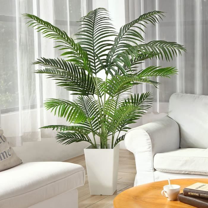 Lot de 2 Plantes Artificielles Deco Areca Palmier 150cm Fausse Plante  Interieur Exterieur en Pot Plastique Salon Balcon Verte Dco - Cdiscount  Maison
