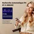 AGPTEK 64Go MP3 Bluetooth 5.3 avec Haut-Parleur, 2.4" Grand Écran Lecteur Musical en Métal Son sans Perte avec Bouton Tactile-4