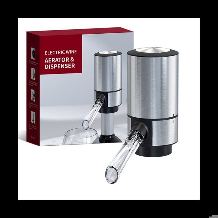 Aérateur de vin électrique - Distributeur automatique intelligent - Filtre d'aération et bec verseur - Avec bouchon à vin sous vide - Accessoires de vin rouge et blanc pour les amateurs de Aérateur de vin électrique - Distributeur automatique intelligent - Filtre d'aération et bec verseur - Avec bouchon à vin sous vide - Accessoires de vin rouge et blanc pour les amateurs de