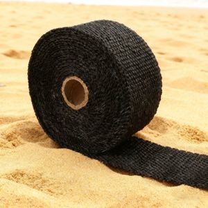 Bande Thermique échappement 15m X 5cm - Fibre De Verre Résistante à 600°C - Avec 5 Colliers - Pour Moto Et Voiture - 11