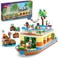 LEGO® 41702 Friends La Péniche, Jouet Bateau pour Enfants dès 7 ans avec Jardin, 4 Mini-Poupées, Figurines Animaux, Set Nature-0
