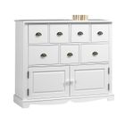 IAMS CHIEN Buffet Blanc. Commode de Style Anglais.