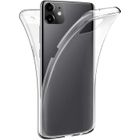 CHICHENG Coque iPhone 11 en Silicone Transparente Housse 360 Degrés Protection Complète Avant et Arrière Ultra Mince et Léger Soft EtuiR