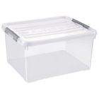 ALLIBERT BY KETER CURVER | HANDY PLUS 35L CLIPS GRIS, Rangement, Transparent, 49 x 39 x 25 cm