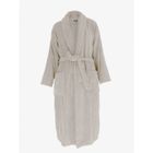 Peignoir col châle Eponge coton 380 gr/m² "Naïa" Vent du sud - Craie - Taille S
