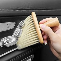 Brosse de nettoyage haute densité ultra douce pour intérieur de voiture, brosse de nettoyage en bois à poils doux pour nettoye[1703]