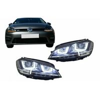 Phares 3D Pour VW Golf 7 VII 12+ LED DRL Feux Jour Flux Dynamic Sequential Headlights