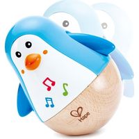 Jouet d'éveil musical en bois - HAPE - Pingouin culbuto musical