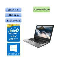 HP ProBook 640 G1 - Windows 10 - i7 8Go 240Go SSD - 14 - Webcam - Ordinateur Portable PC 3,6 Noir