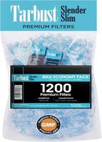 1200 Filtres Cigarette Anti Goudron et Nicotine by Tarbust, Compatibles  Cigarettes Minces et Fines, 7 mm