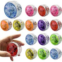 YANGUN Lot De 15 Yo-Yo LED Lumineux – Yoyo Réactif En Plastique Avec Éclairage Dynamo – Idéal Pour Débutants Et Fêtes D’Anniversaire – Couleurs Aléatoires