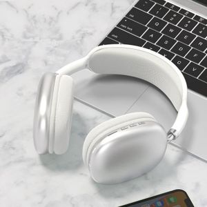 CASQUE - ÉCOUTEURS 2 argent-Écouteurs sans fil Bluetooth P9, avec mic