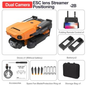 DRONE Orange-ESCDualC8K-2B - Drone P8 8K avec double cam