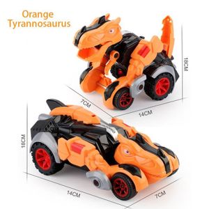 VOITURE - CAMION Tyrannosaure orange - Voiture De Transformation Mo