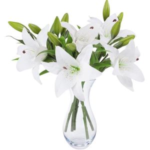 FLEUR ARTIFICIELLE HFJKFW-5 fleurs artificielles Nniuk bouquet de lis