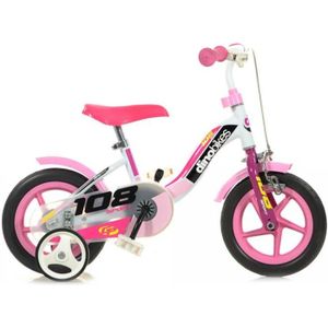VÉLO ENFANT Vélo de ville Dino Bikes 10 pouces pour fille avec