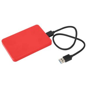 DISQUE DUR EXTERNE Disque dur portable AYNEFY - Rouge - 1 To - USB 3.