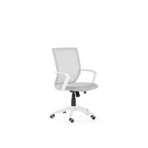 CHAISE DE BUREAU Chaise de bureau grise réglable en hauteur BELIANI - RELIEF - Contemporain - Design - Tissu - A roulettes