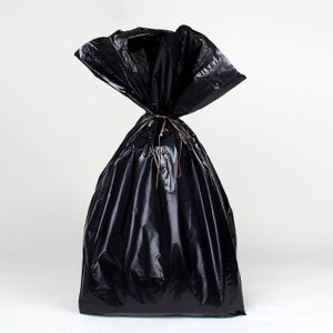 Sac-poubelle 50 L noir standard avec lien à nouer - Thouy