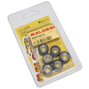 Galets Rouleau De Variateur Artek - Lot De 6 - Pour Scooter Peugeot 125 Tweet (2011-2020) - 18x14 Mm, 12 Grammes