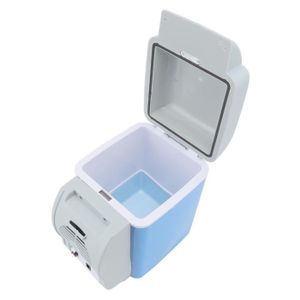 GLACIÈRE ÉLECTRIQUE Réfrigérateur de voiture Pwshymi Mini - Capacité de 7,5 L - Allume-cigare - Blanc