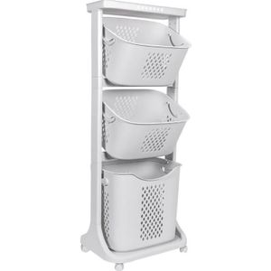 Panier à Linge Plastique Aéré Petit - Bac De Rangement Réutilisable Pour Maison, Chambre