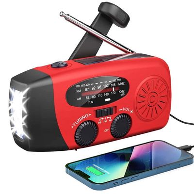 Radio Solaire, Radio Dynamo Radio à manivelle Portable avec AM/FM