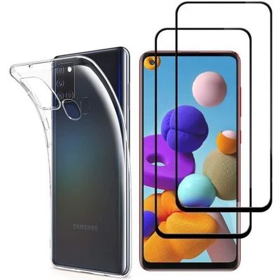 Coque Transparente Pour Samsung Galaxy A05S + 2 Verres Trempés - Housse Silicone TPU Anti-chocs