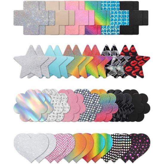Cache-tétons Auto-adhésifs Femme - Nippies Pompon Blanc - Taille Unique - Neuf