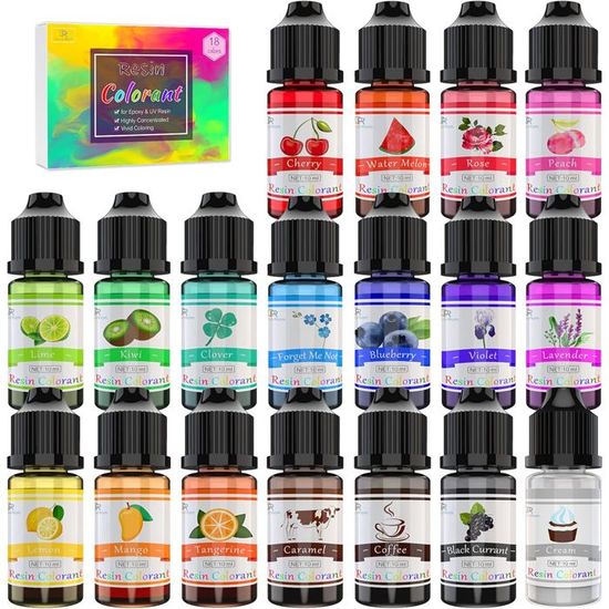 Pâte Pigmentaire Néon 12 Couleurs - Pour Résine Époxy, Art Et Bijoux