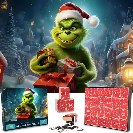 Calendrier De L'Avent 2025 Puzzle 1008 Pièces - 24 Boîtes, 70x50 Cm - Pour Adultes Et Enfants