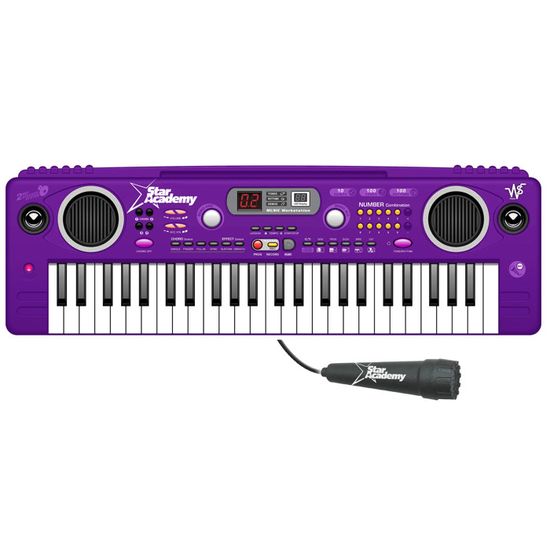 Synthétiseur 37 Touches Star Academy - Licence Officielle, Micro Inclus, Idéal Pour Débutants (violet) - 4