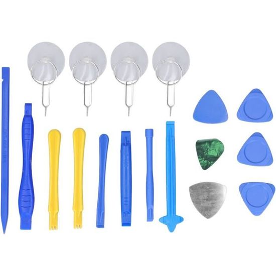 Kit D'outils De Démontage Pour Smartphone - Médiator Triangle, Levier, Spudger - Couleur Bleue - Universel