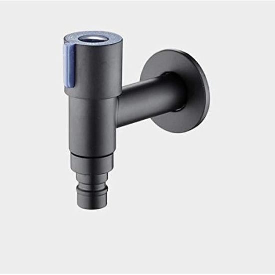 Robinet De Jardin Réglable S&M Colortaps 1/2" – Noir Avec Prise Automatique, Pour Terrasse, Arrosage, Irrigation